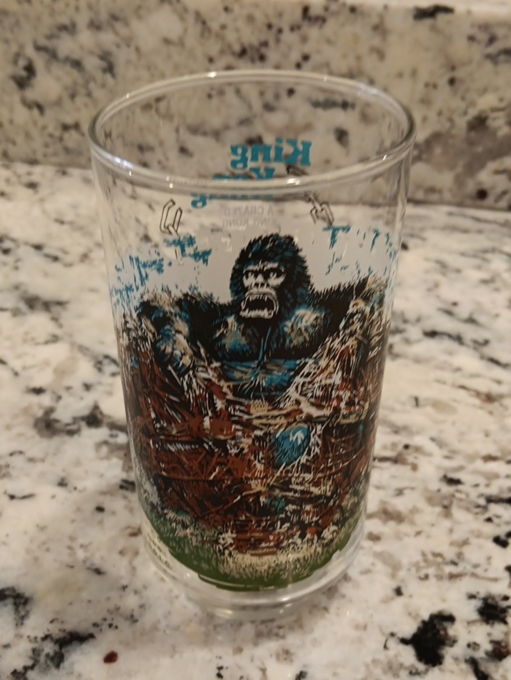 1976 King Kong Themed Coke Decorative Glass Tumbler